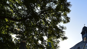 Vista frontal de la propiedad