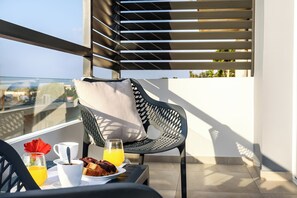 Appartement panoramique, vue partielle sur la mer (North) | Terrasse/patio