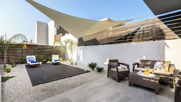 Comfort Apartment, Garden Area (Yard North) | Terrace/patio