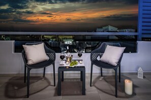 Panoramic Apartment, Partial Sea View (North) | Balcony