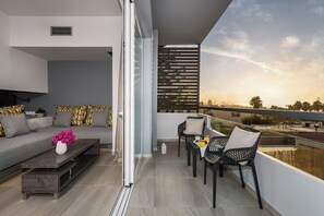 Panoramic Apartment, Partial Sea View (North) | View from room