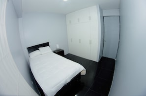 Blackout drapes, free WiFi, bed sheets