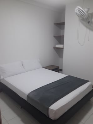 Blackout curtains, iron/ironing board, free WiFi, bed sheets