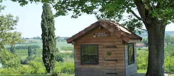 Domaine de Calbiac - On the boardwalk
