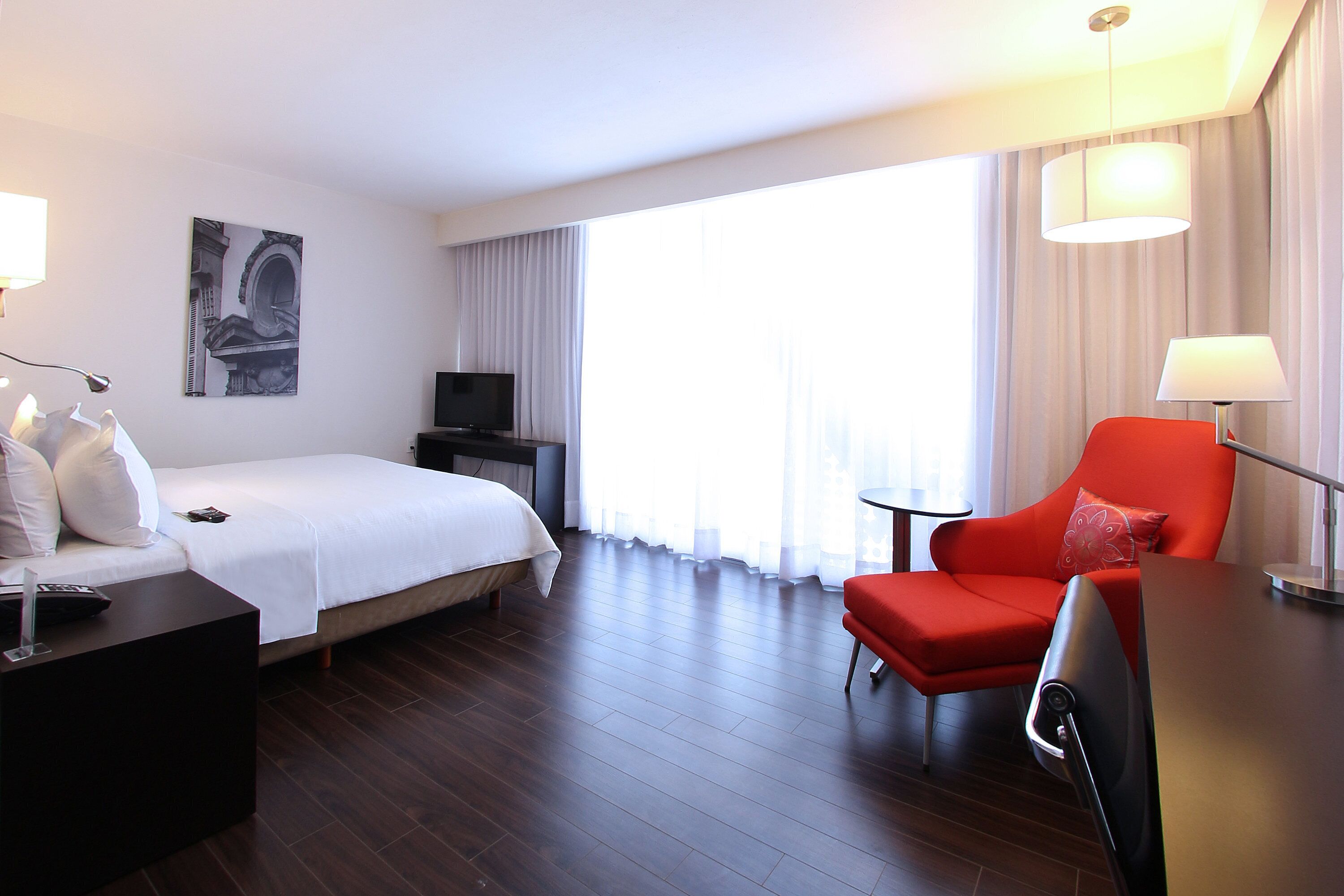 in-room safe, desk, blackout curtains, iron/ironing board