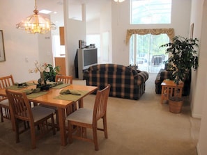 House, 4 Bedrooms, Private Pool | Living area | Flat-screen TV, video game console, DVD player - 4BR 3BA Home in Indian Creek by CV-2635 (Kissimmee)