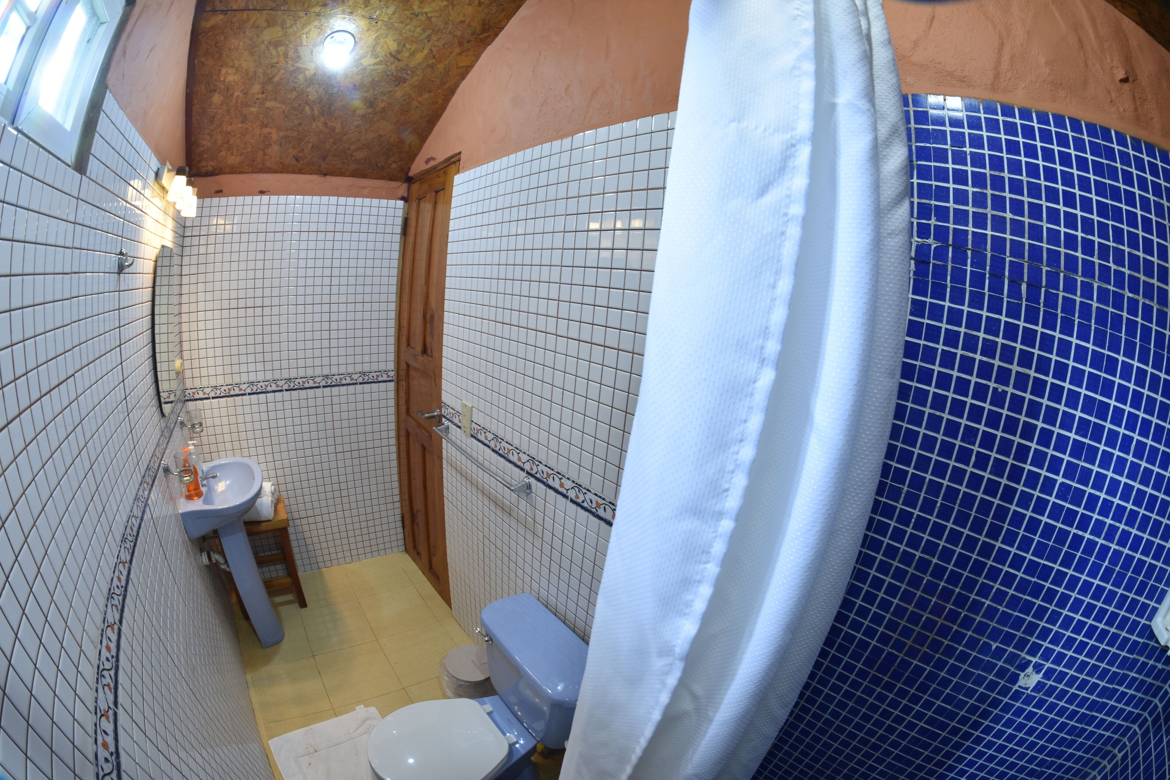 deluxe cabin, 1 queen bed, non smoking | bathroom | shower, rainfall showerhead, free toiletries, hair dryer