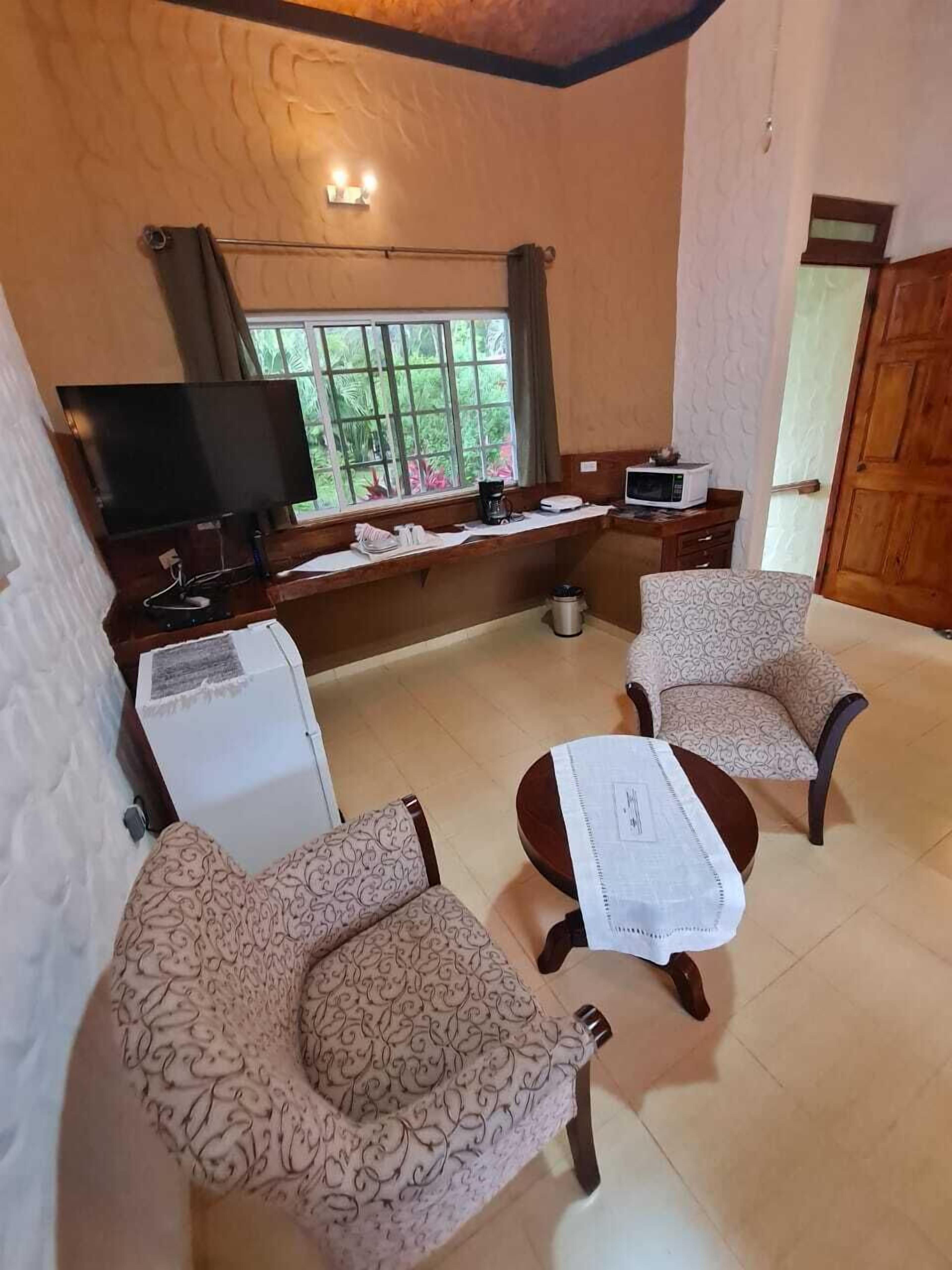 deluxe apartment | individually furnished, desk, laptop workspace, iron/ironing board