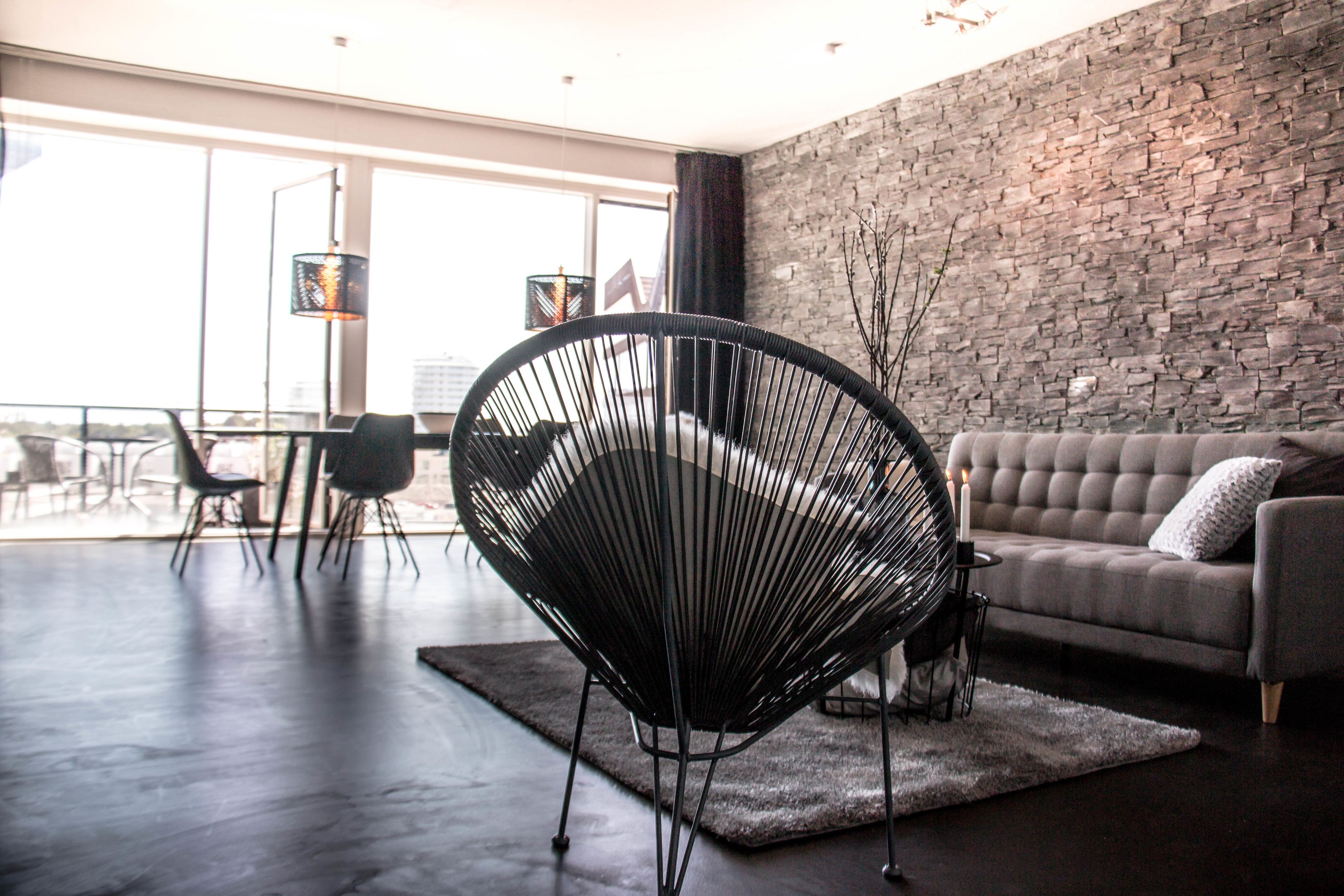 42-inch flat-screen TV with cable channels, TV