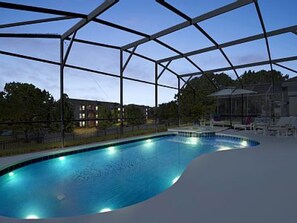 Outdoor pool - 4BR 3BA Home in Windsor Palms by CV-8115 (Kissimmee)