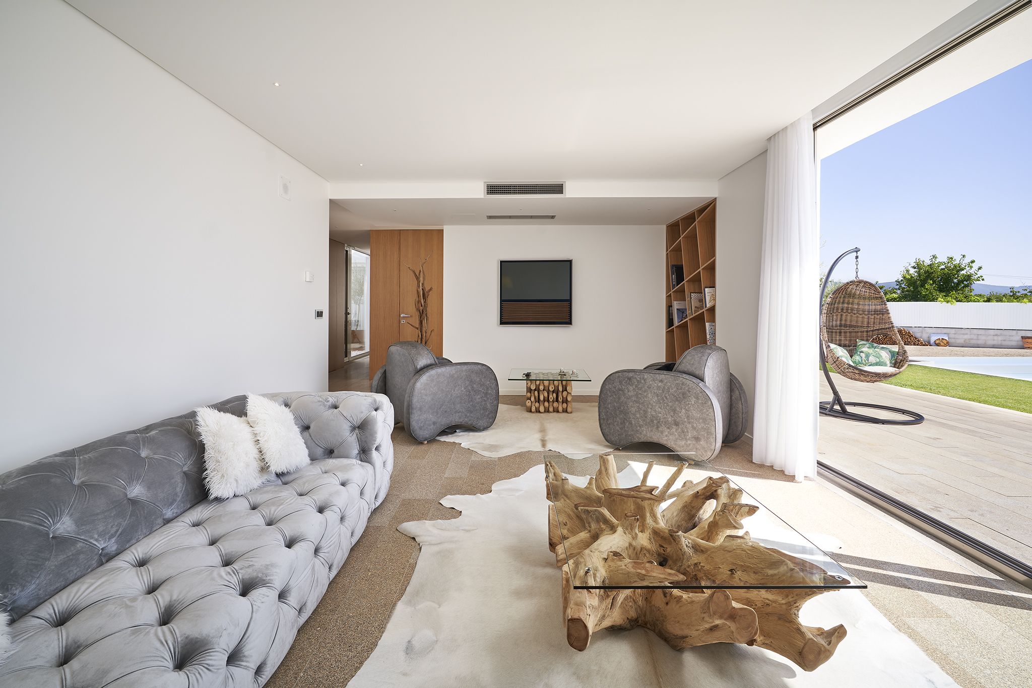 Vila design, 4 quartos, piscina particular | Sala de estar | TV LED, DVD player