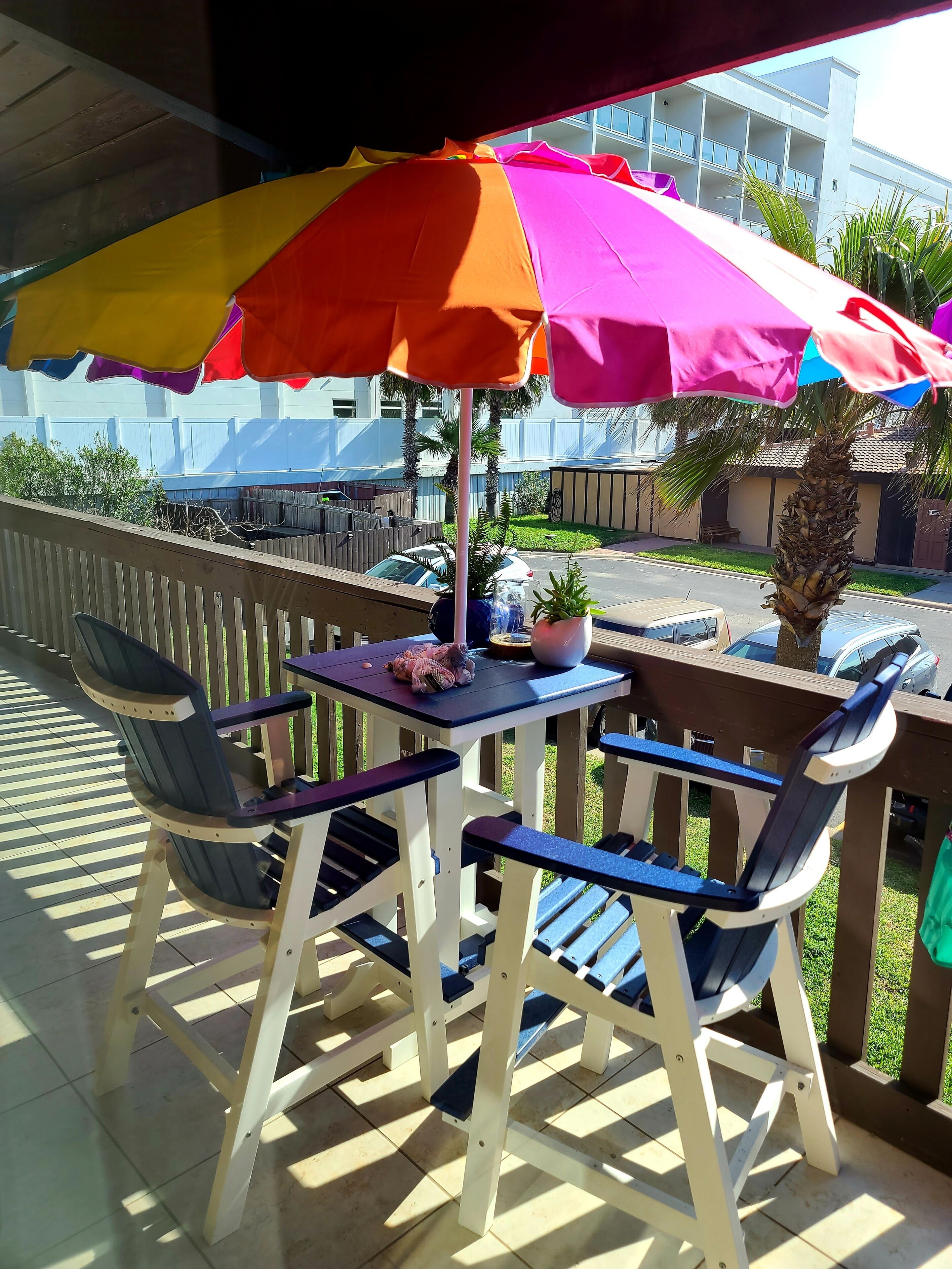 屋外ダイニングエリア