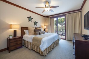 3 bedrooms, desk, iron/ironing board, travel crib