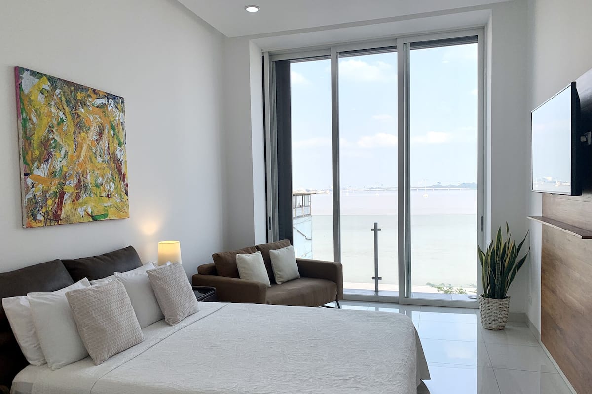 Standaard tweepersoonskamer | Lakens van Egyptisch katoen, luxe beddengoed, donsdekens