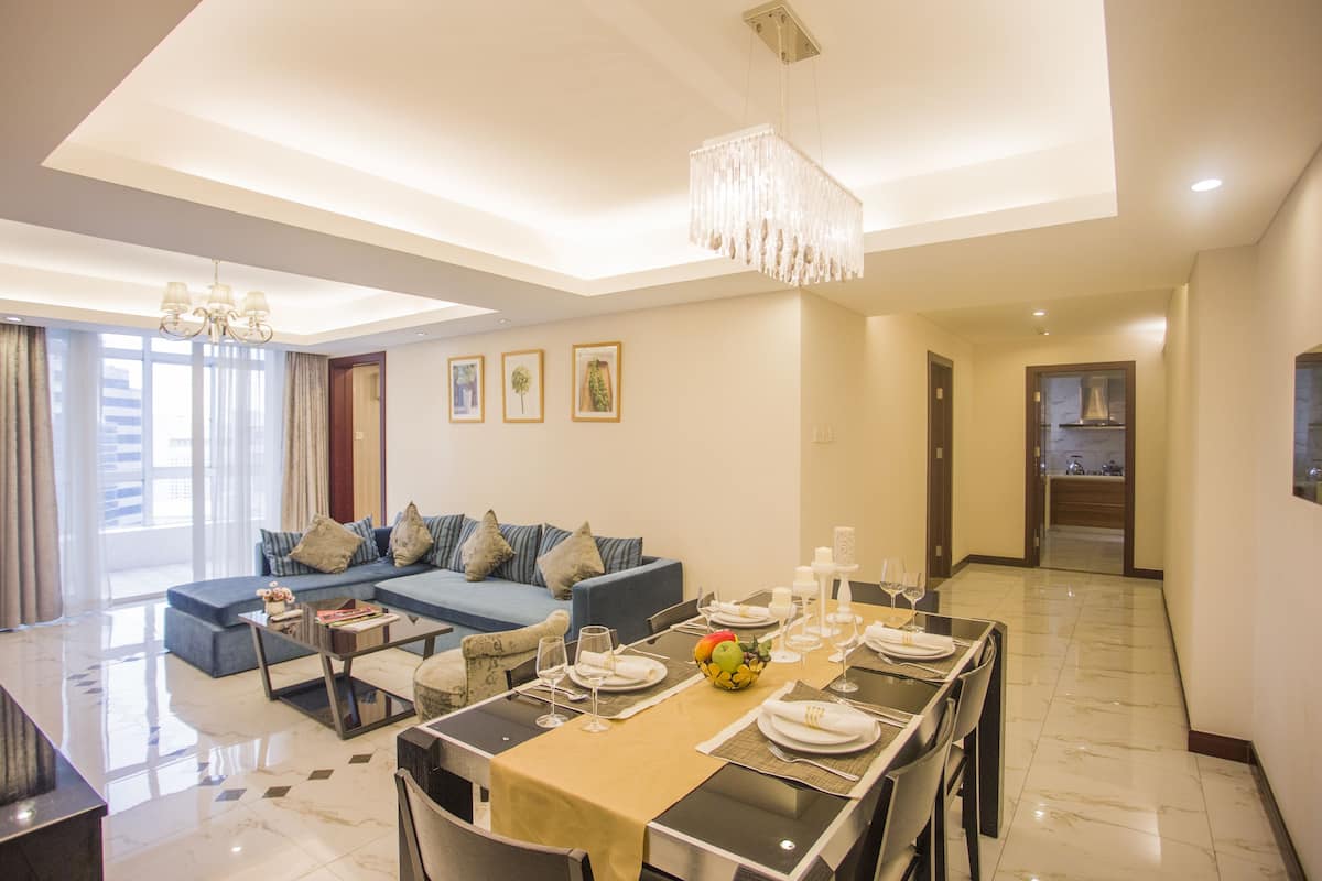 Executive-Apartment, 3 Schlafzimmer | Wohnbereich