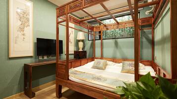 Signature kamer, 1 tweepersoonsbed | 1 slaapkamer, luxe beddengoed, individueel gemeubileerd