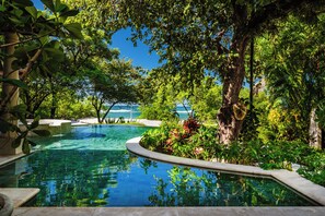 Pool - Rare Find! Beachfront Villa w/ Private Pool, Hot Tub, Sauna & Breakfast Services (Tamarindo)