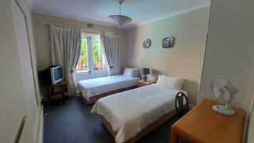 Premium bedding, desk, free WiFi, bed sheets