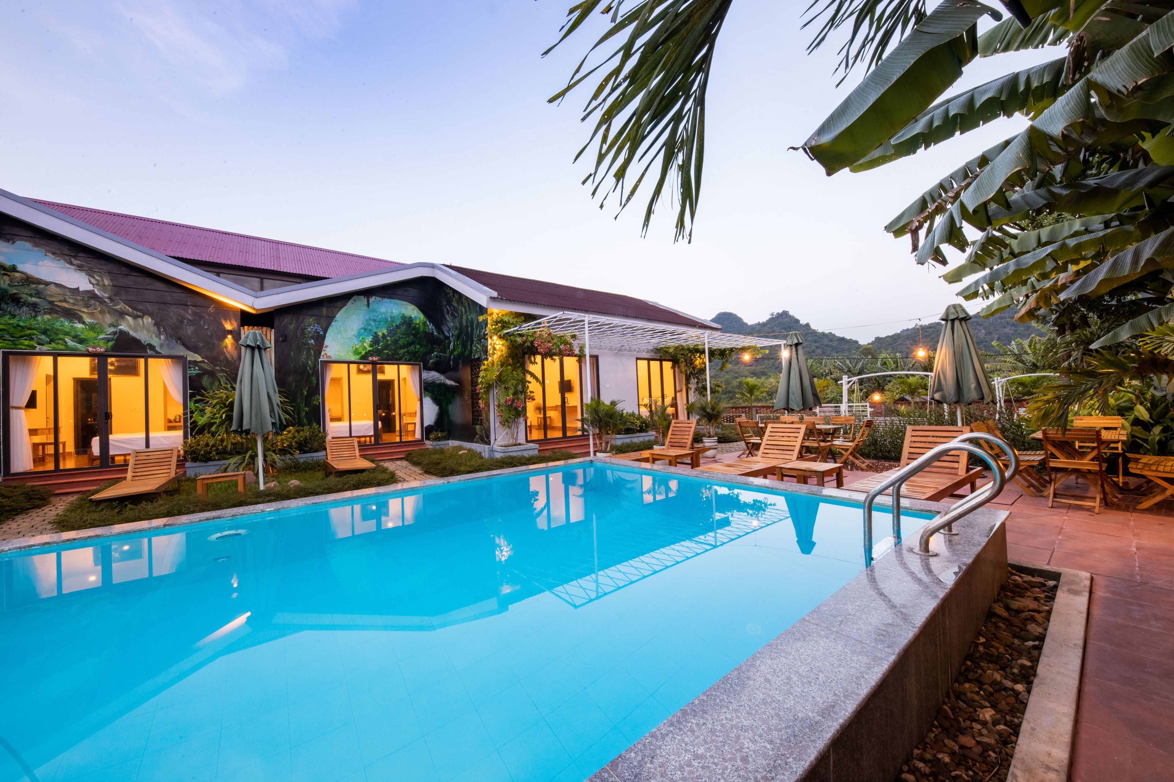 Vista frontal de la propiedad