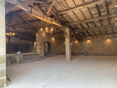 Romantic chateau XIX in big private estate with river and pool. Weddings