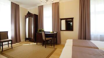 Premium Twin Room | In-room safe, desk, blackout drapes, iron/ironing board