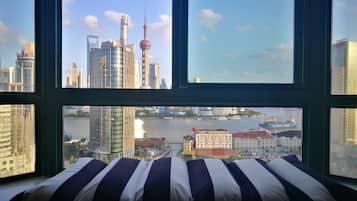 Desk, blackout drapes, rollaway beds, free WiFi