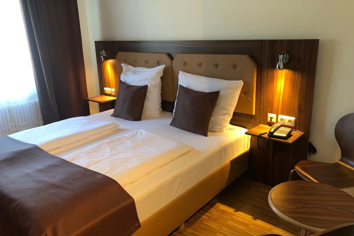 double room | bathroom | hair dryer, towels