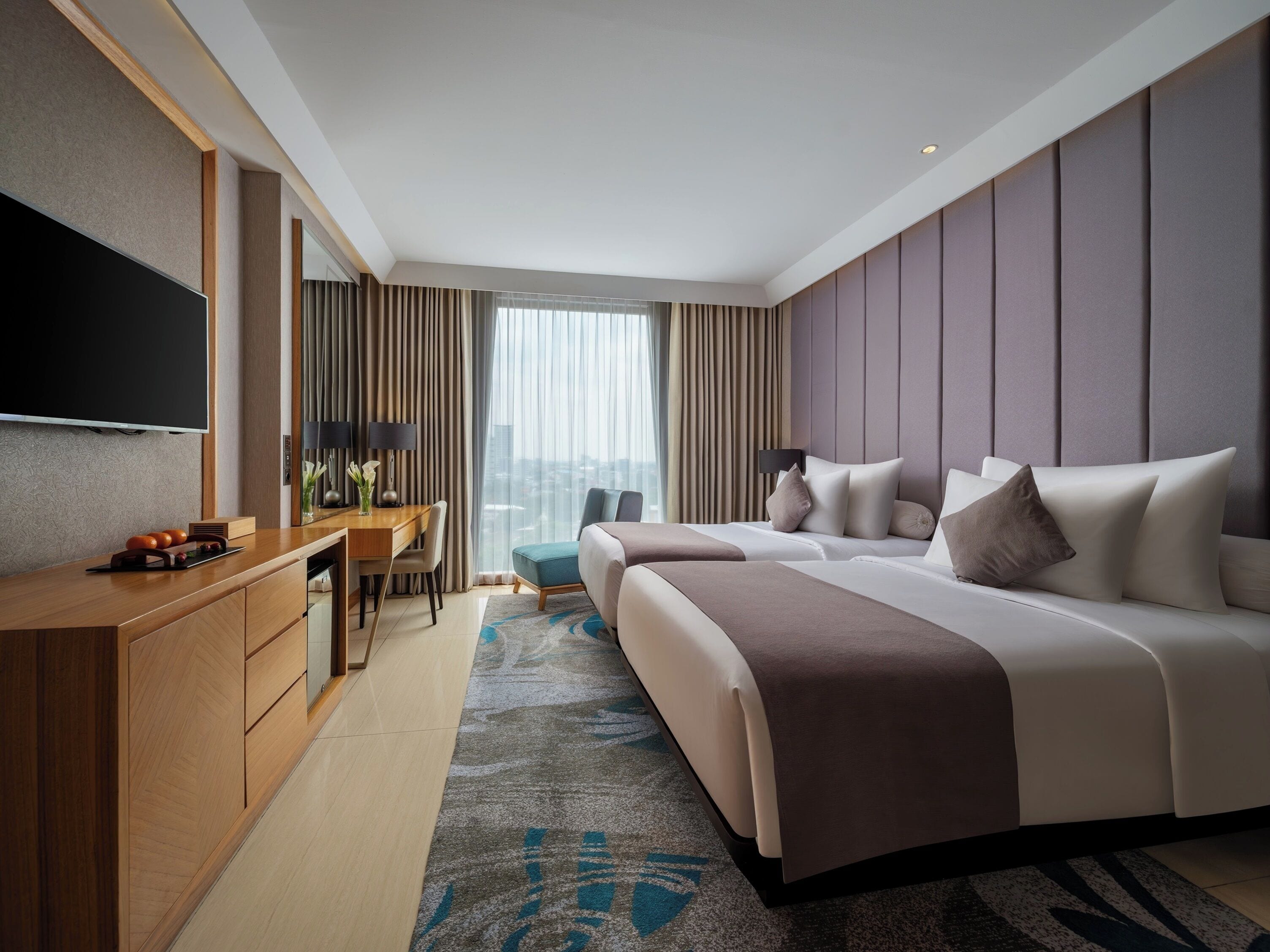 Deluxe Twin Bed Non-Smoking | Ropa de cama de alta calidad y minibar 