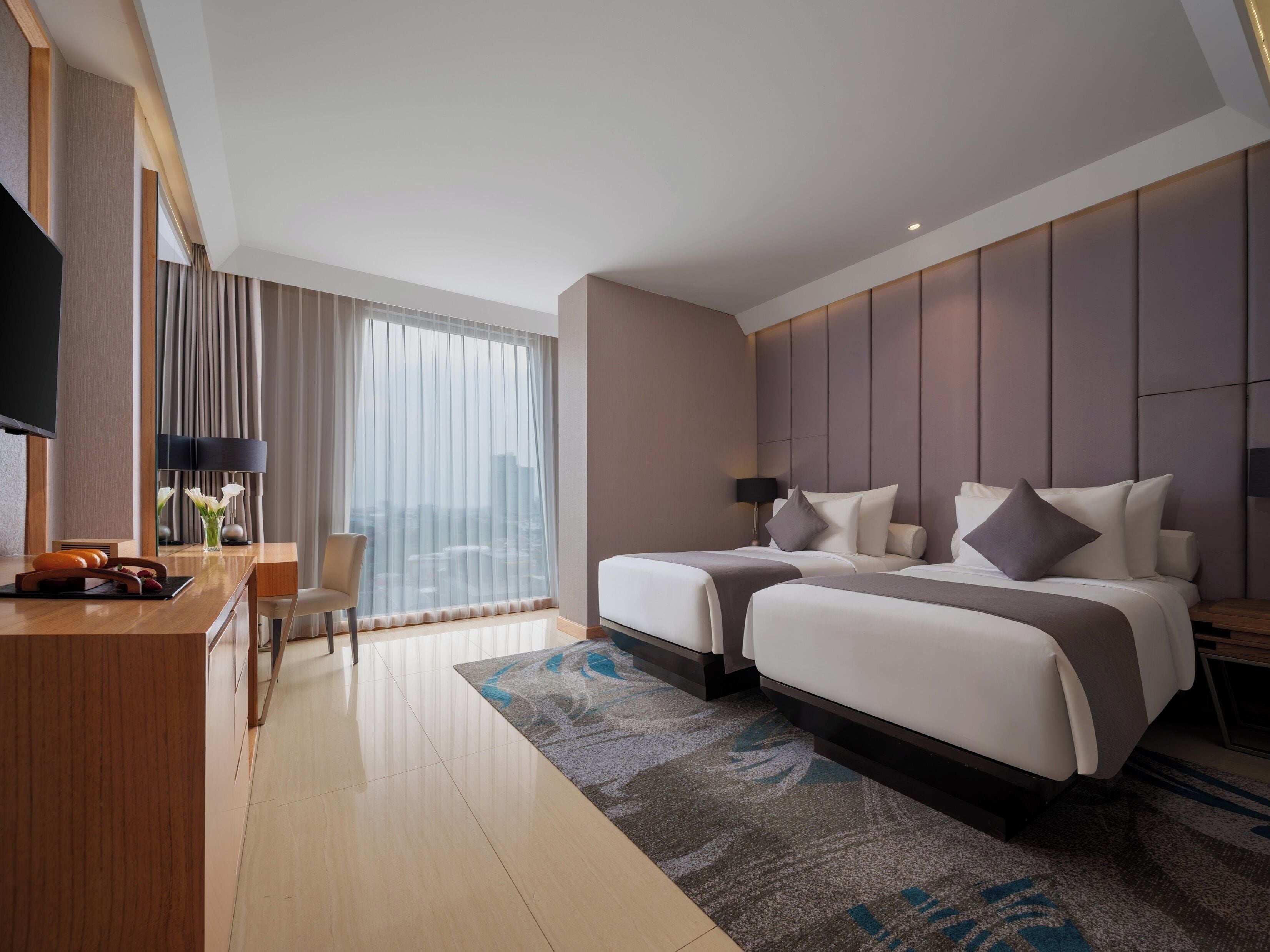 Superior Twin Bed , Non Smoking | Ropa de cama de alta calidad y minibar 