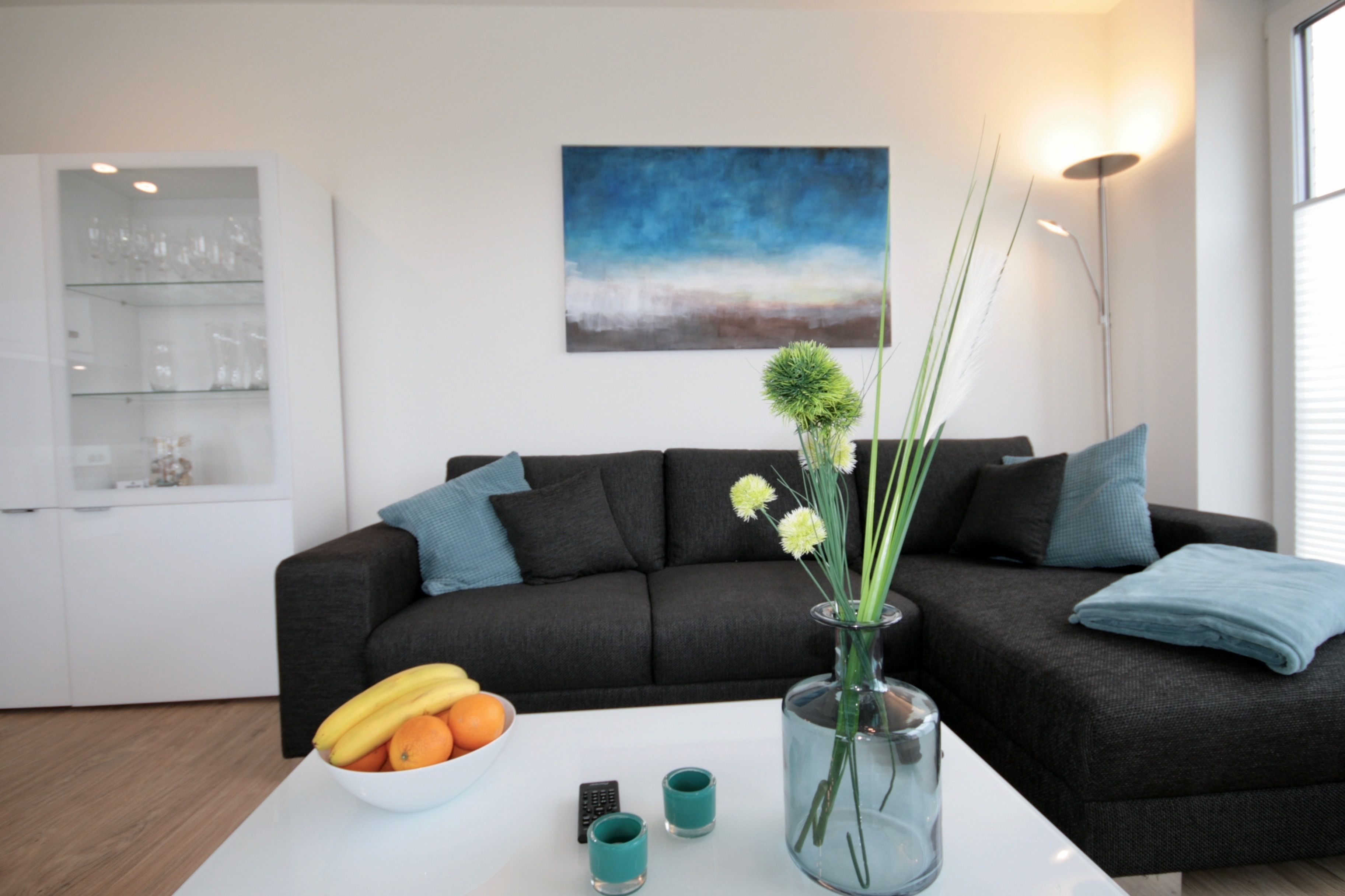 Apartment, 2 Bedrooms, Balcony (incl 90€ cleaning and 12€ service fee) | Living room | Flat-screen TV