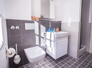 Hair dryer, towels, soap, toilet paper - Holidays in a historical atmosphere with a high level of comfort (Friedrichsthal)