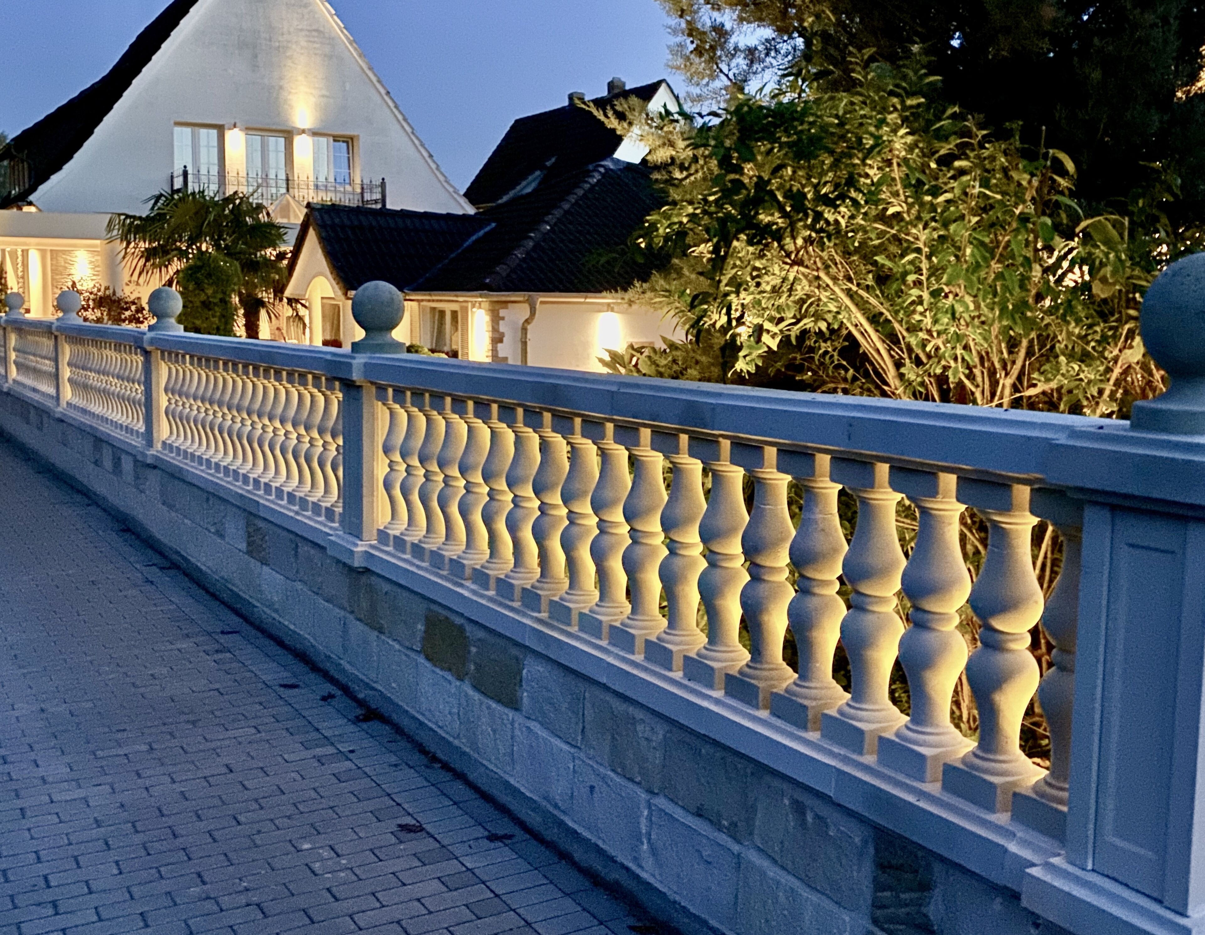 front of property – evening/night