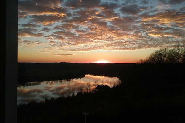 The Ohio river at the overlook Restaurant about a 40 minute ride from serenity