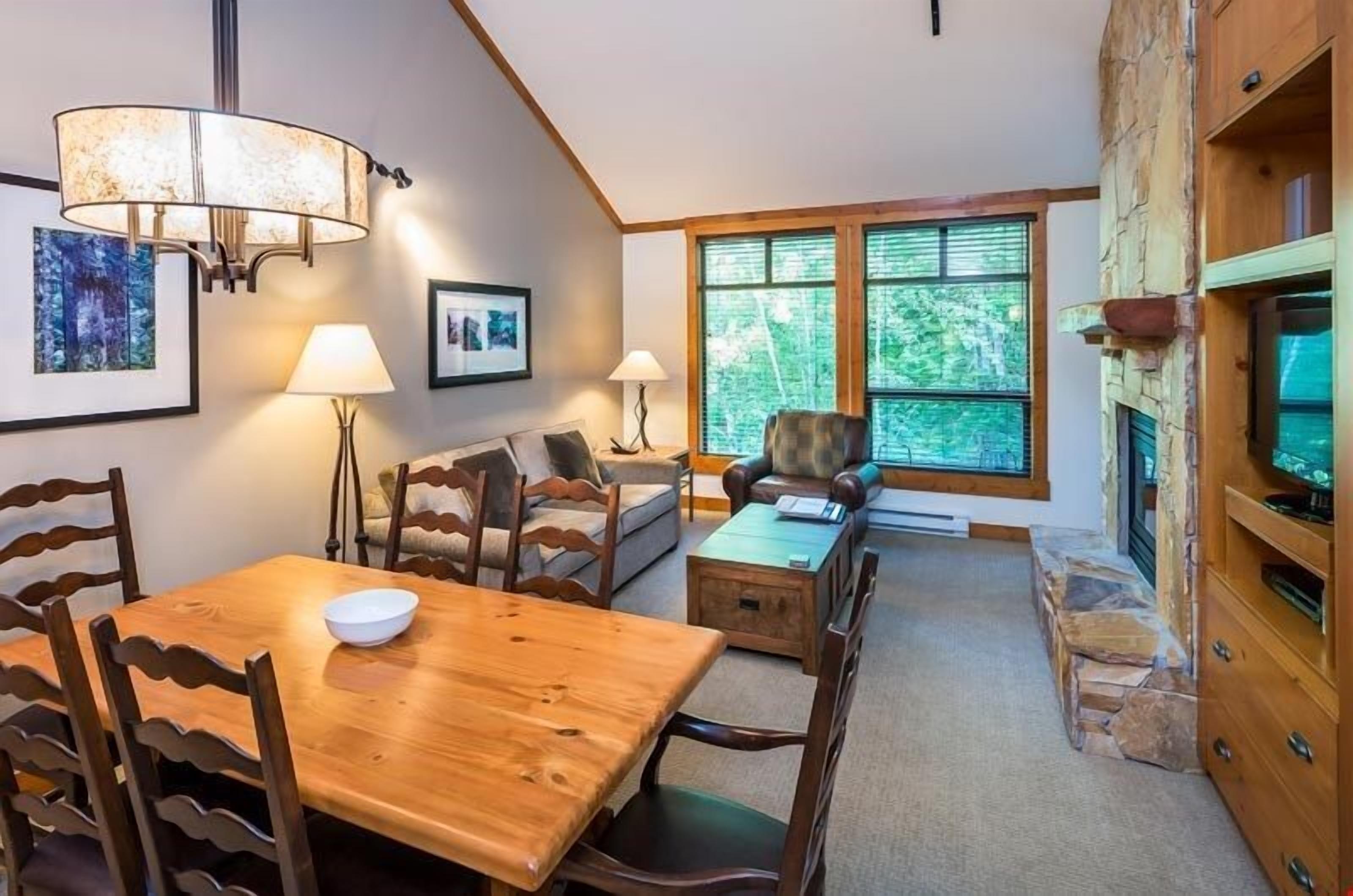 TV, fireplace, DVD player