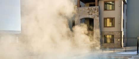 Una piscina riscaldata