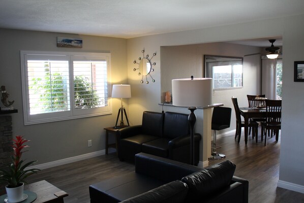 Smart TV, fireplace, Netflix, DVD player