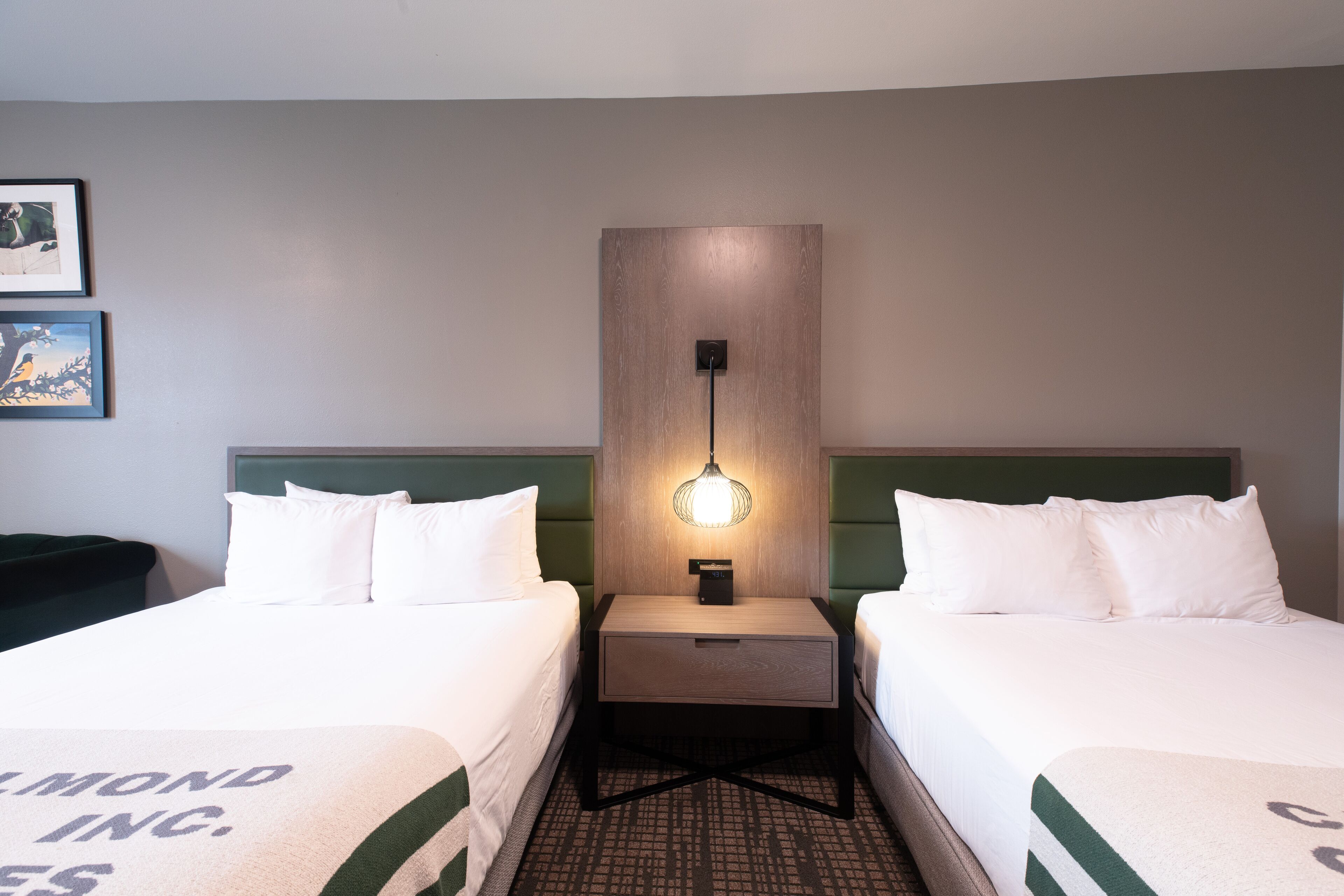 2 queen suite roll-in shower | 1 bedroom, premium bedding, in-room safe, desk