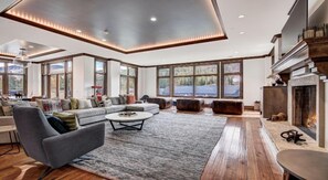 TV, fireplace, DVD player