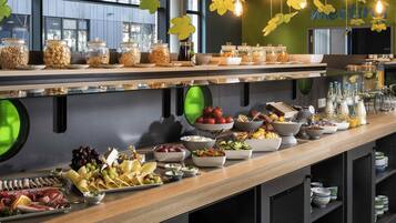 Daily buffet breakfast for a fee