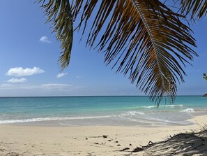 Beach nearby, sun-loungers
