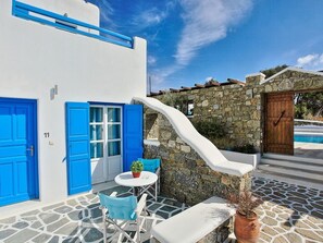 Suite, Balcony, Sea View | Terrace/patio - Maganos Suites (Mykonos)
