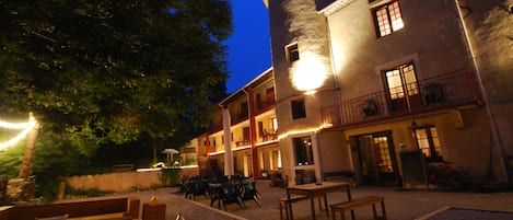 Front of property – evening/night
