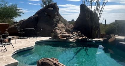 PISCINE CHAUFFĂE DE LUXE AVEC SPA PAR TROON GOLF GREAT VIEW