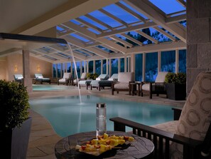Indoor pool, a heated pool