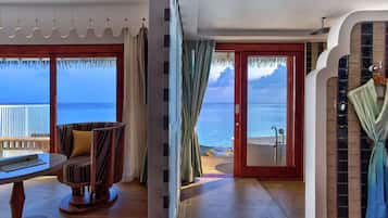 Overwater Villa | Bathroom | Free toiletries, hair dryer, bathrobes, slippers