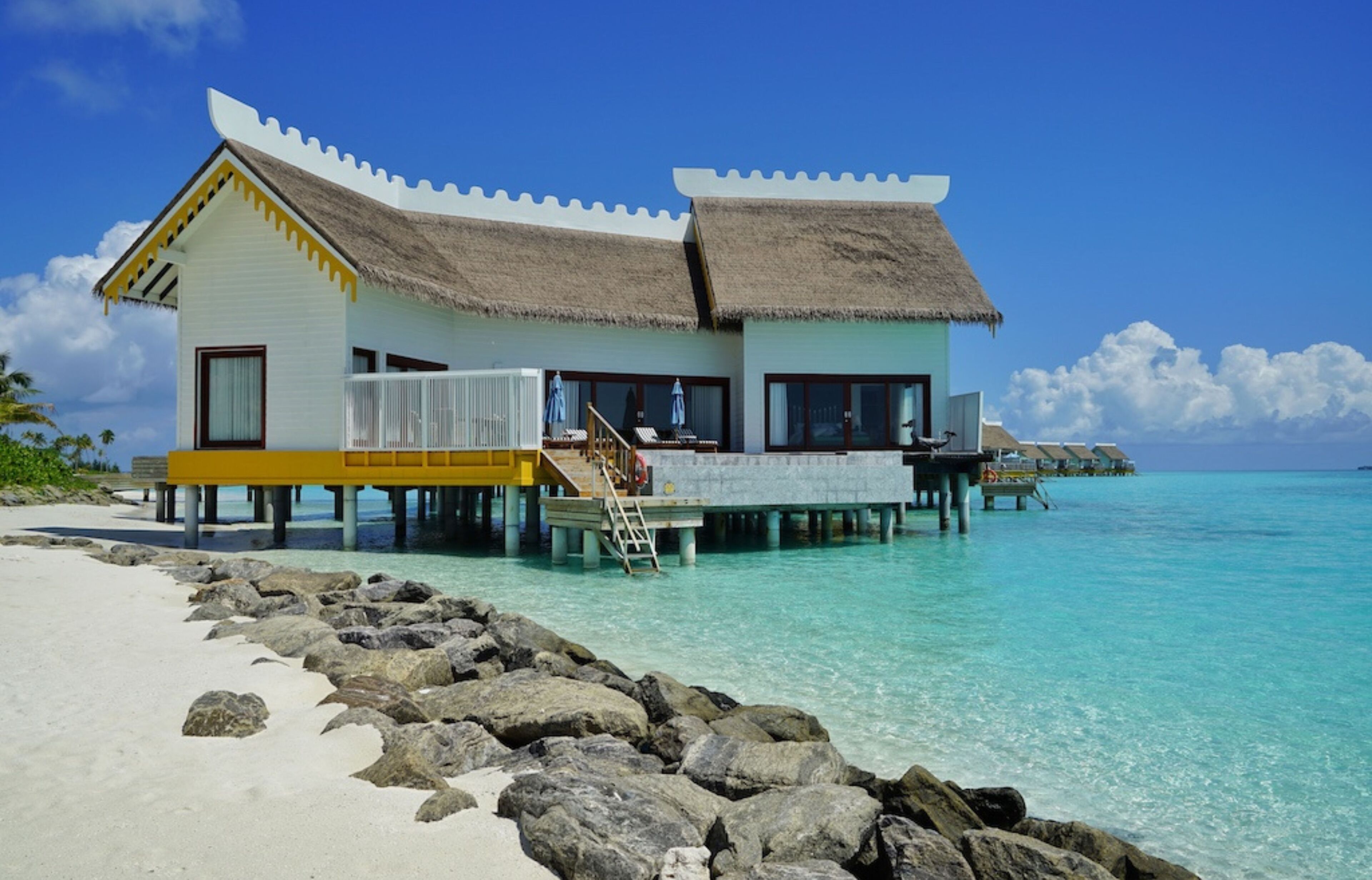 2-Bedroom Overwater Pool Villa | Premium bedding, minibar, in-room safe, desk