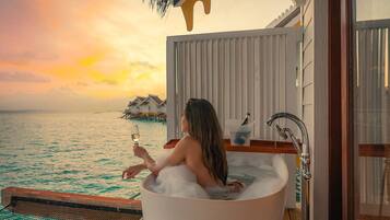 Overwater Villa | Premium bedding, minibar, in-room safe, desk