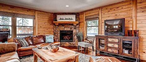 智能电视、壁炉、电子游戏、DVD 播放器