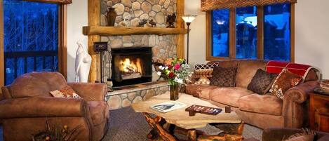 TV, fireplace, DVD player