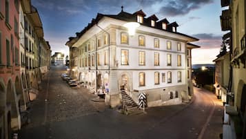 Front of property – evening/night